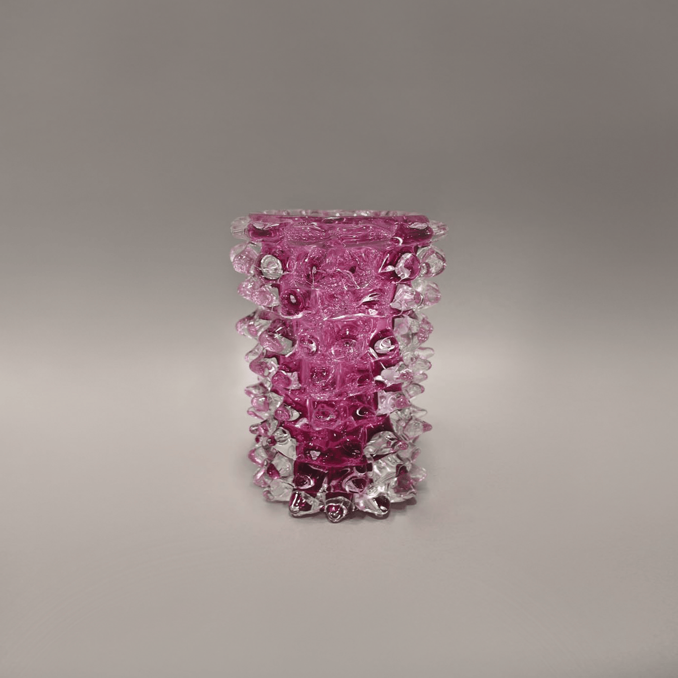 Vase Murano Glass Pink Spiked – B. David Levine